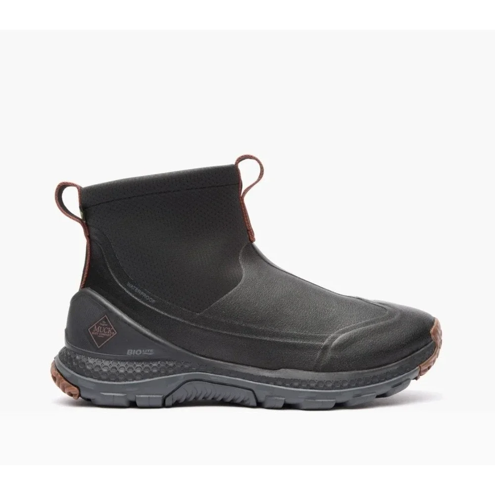 Muck Boots Mens Outscape Max Dark Shadow Black Ankle Boots MTSM000 Sz 9 NEW $145